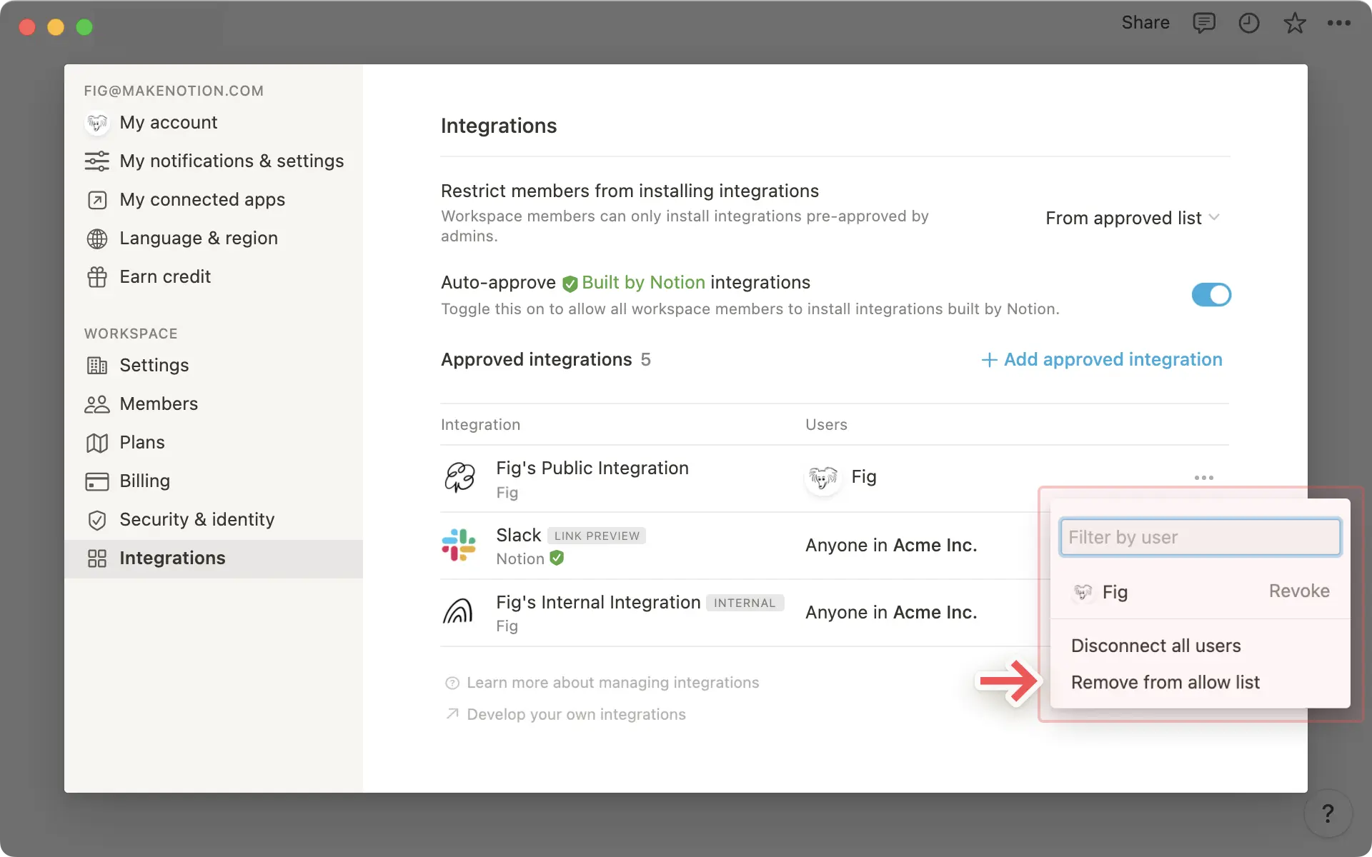 Integration - Options