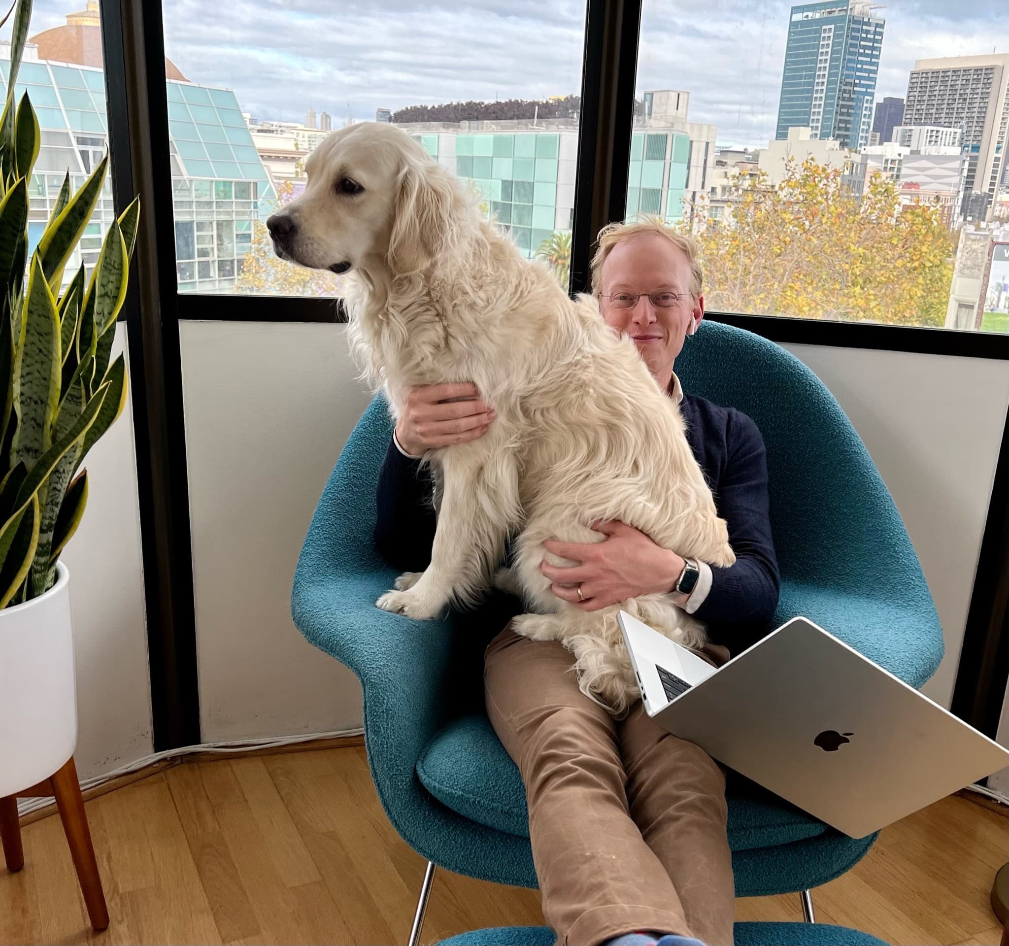 Andy and Shabu at work. Image from Andy Matuschak.