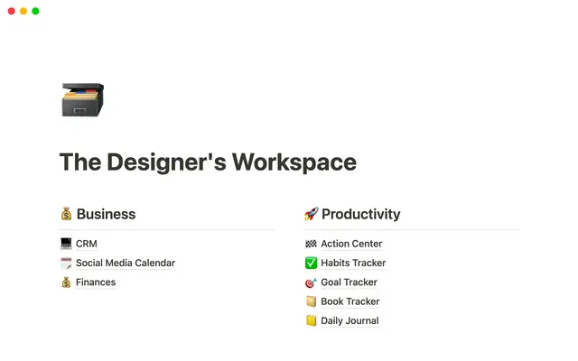 The Designer's Workspace