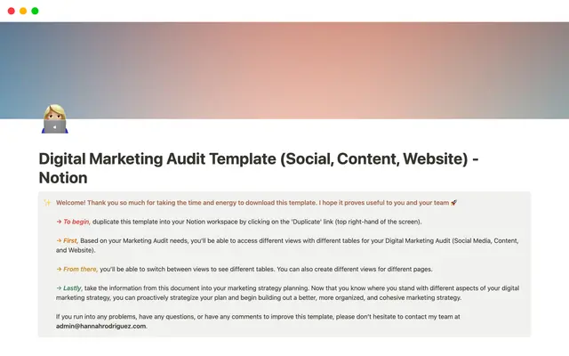 Digital Marketing Audit